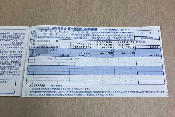 課税明細書